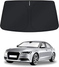 KUST Windshield Sun Shade for Audi A6 Accessories 2019-2024 2025 Window Shade Sun Visor Cover Foldable Blocks UV Rays Keep Your Car Cooler