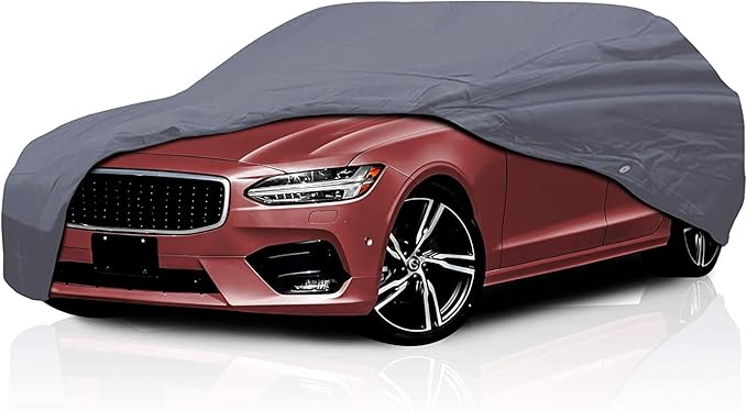 Supreme Full Car Cover – Semi Custom Fit for Full-Size Cars | Dustproof, Windproof, UV Protection, Breathable & Durable All-Weather Protection | Fits Volkswagen Cabrio 1997-2002 Hatchback 2Door