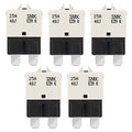 GLOSO Circuit Breaker Fuse E39 (T3) Manual Reset for Car Truck RV Automotive Marine Boat Trolling Motor & Custom Wiring Audio Battery Protection/Low Profile ATC/ATO (25A - 5 Pack)
