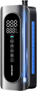 AUTOONE Tire Inflator Portable Air Compressor, 150PSI Air Pump for Car Tires with Tire Pressure Gauge, 3X Faster One Click Smart Cordless Tire Air Pump for Car, Motorcycle, Bike, Ball and More