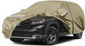 Waterproof Car Covers Replace for 2002-2025 Honda Pilot, Multilayer Heavy Duty with Cotton Liner All Weather Custom-fit Car Cover with Zipper Door, Windproof Bands for Snow Rain Dust Protection