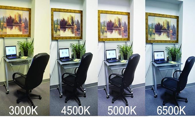 4 FT 6500K 72W LED Vapor Tight Lights | Commercial Indoor/Outdoor Hardwired IP65 Waterproof Fixtures | 8000 Lumens | Detachable LED Strips (4-Pack)