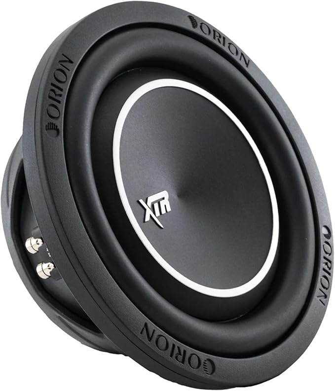 Orion XTR Series XTR8SWD2 Free Air Slim Shallow Mount 8” Car Subwoofer, 1200W Max Power, 300W RMS, Dual 2 Ohm, UV Coated Cone, NBR Surround – OEM Sub Replacement Compact for Lexus, BMW, Nissan, & More