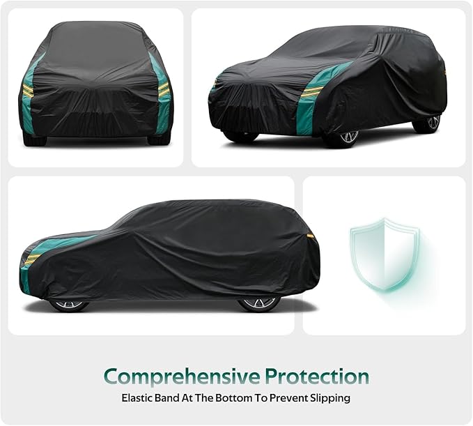 SUV Car Cover Custom Fit for Mazda CX5 CX-5 CX50 CX-50 (2012-2025), Waterproof All Weather for Automobiles, Outdoor Full Cover with Windproof Clip Straps.