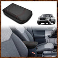 Muslogy Center Console Armrest Cover Compatible with Ford Maverick XL XLT Lariat 2022-2025 Accessories Cushion Pad Armrest Lid Protector Prevent Pets Scratches Regular Thick(Black)