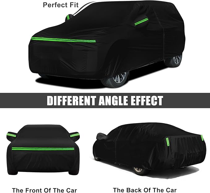 Waterproof Car Cover Compatible with 2015-2022 Chevrolet Trax LS/LT, 420D All Weather Car Covers with Zipper Door for Snow Rain Dust Hail Protection