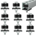 SKTREX Anti-Skid designTrolley Roller Wheels Limit Trolley Assembly Positioning for Unistrut Strut Channel with 1-5/8" Wide and All 1-5/8" or Taller Strut Channel Pack of 8