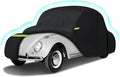 Car Cover Waterproof All Weather for 1960-1980 Beetle Sedan 2-Door Saloon Car, Heavy Duty 7 Layers Outdoor Full Cover with Door Zipper, Black