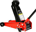 3 Ton Low Profile Floor Jack, Heavy Duty Floor Jack with Single Piston Quick Lift Pump, Steel Car Jack Adjustable Height 5.1"-20", Hydraulic Trolley Floor Jacks 3 Ton/6000 LB Capacity, Red