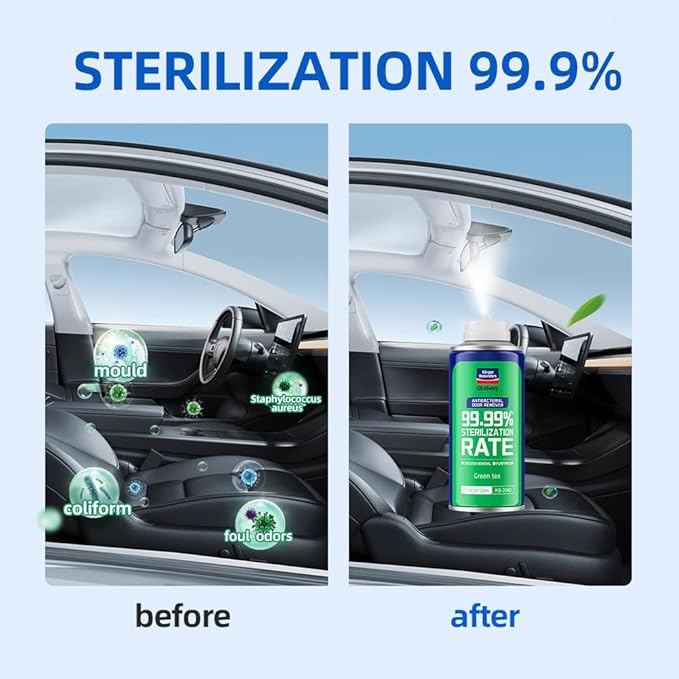 Glodway Whole Car Air Refresher,Odor Eliminator Remover Spray For Car,Three Kinds Scents Freshener With Odour Eliminator Technology,Long-Lasting Scent,6 Ounce(Pack of 3)