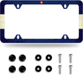 Colorado State Flag License Plate Frame License Plate Stainless Steel Parts Funny License Plate Decorative with Screws Size 12.3" x 6.3" for Men Women