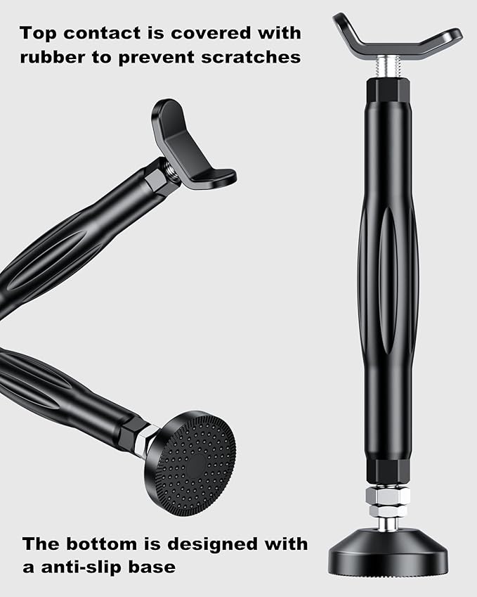 BRCOVAN Motorcycle Stand Wheel Chain Cleaning Maintenance Stand, Portable Lift Stand Jack, Replacement Ridding Emergency Tool for All Motorcycle, Set Includes Brake Buckle