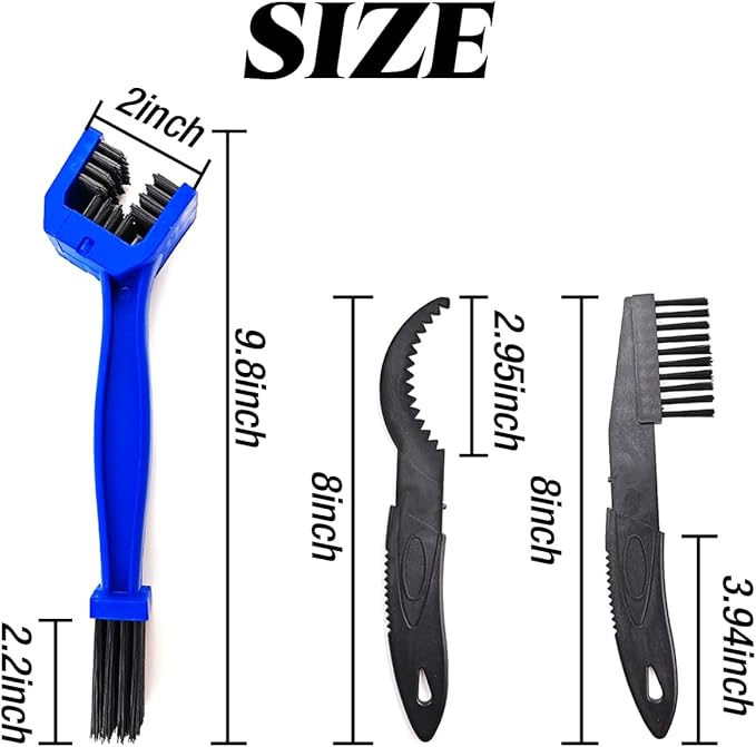 5PCS/Set Bicycle Chain Cleaning Tool Set,Bike Chain Crankset Brush,Motorcycle Washer Cleaner Brush Tools