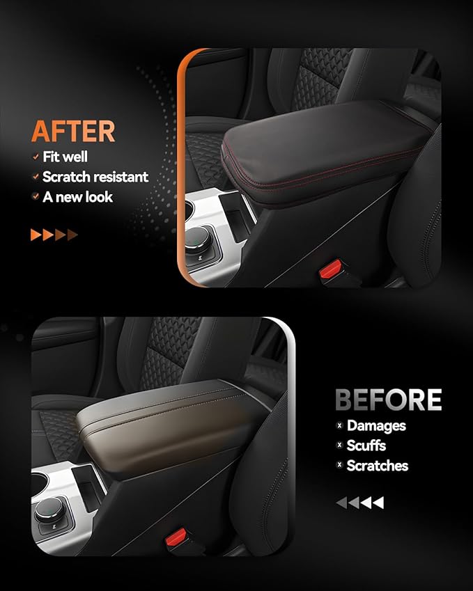 CDEFG for Chevrolet Blazer 2019-2025 Center Console Cover Armrest Box Cover for Chevy Blazer (2LT, 3LT, Premier, RS) 2020 2021 2022 2023 2024 2025 Accessories Console Arm Rest Protector