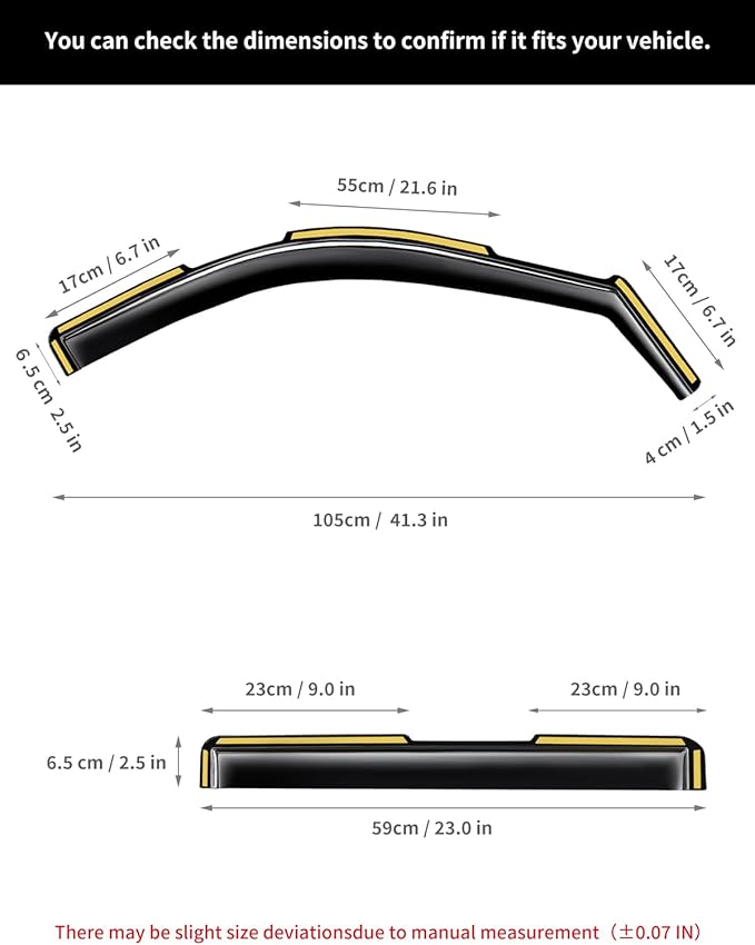 in-Channel Window Rain Guards Fit for Jeep Grand Cherokee 2-Row 2022 2023 2024 2025 (Not for L,Not for 3-Row) Extra Durable Window Deflectors Vent Visors Shades Visors Rain Guards -4 pcs