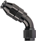 EVIL ENERGY 4AN 60 Degree PTFE One Piece Full Flow End Hose Fitting Aluminum Black