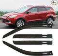 4pcs Original Shatterproof Rainproof Outside Mount Style Sun Rain Guards Durable Side Window Wind Deflectors Dark Smoke Vent Window Visors Compatible with Ford 2013-2019 Escape 94383