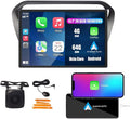 Kunfine Car CarPlay Android Auto Navigation Stereo GPS Radio Camera Display 13.1" QLED Touchscreen Headunit Tablet Media Player for Peugeot 301 2013-2022, if Applicable Octa Core 4G+64G Matte Black