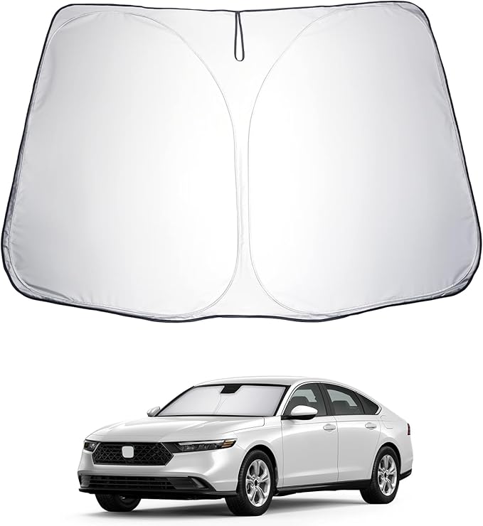LUWU for 2024 2025 Honda Accord Windshield Sun Shade 2025 Honda Accord Windshield Sunshades Accessories Sunshade Cover Block UV Ray Front Window Sunshade