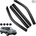 Rain Guards for Honda Pilot 2009-2015, Tape-on Side Window Deflectors, Window Visors for Honda Cars, 4 Rain Guards & 4 Car Coasters