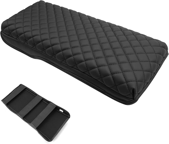 SXCY for 2025 Toyota Camry Armrest Cover for Toyota Camry 2025 Accessories 2025 Camry Center Console Cover 2024 Camry Middle Console Cover (25 Camry Armrest Pad(Rhombus Style))