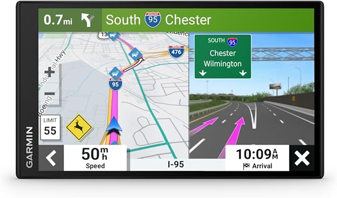 Garmin DriveSmart 55 EX with Traffic, 5.5-inch Car GPS Navigator with Bright, Crisp High-Resolution Maps, Garmin Voice Assist, Smart Notifications and Hands-Free Calling