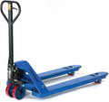 Global Industrial High Capacity Pallet Jack with 27" W x 48" L Forks, 6600 Lb. Capacity, Manual Duty Truck for Warehouse, Manufacturing and Retail, Blue Powder Coat Finish