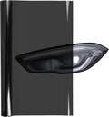Lypumso 16 x 60 Inches Deep Black Headlight Taillight Car Tint Vinyl Film, Self Adhesive Fog Lights Sticker Sheet Roll for Car Lights Cover Protection