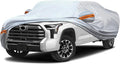 KEYOOG Car Cover, Fit for 230"-260" Length Pickup Truck, 6-Layer All-Weather Waterproof, Universal in All Seasons, Snow Prevention, Rainproof, Acid Rainproof, Sunscreen, Orange Reflective Strip