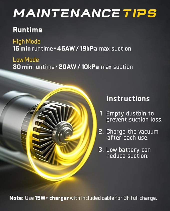 Fanttik Slim V10 APEX Cordless Car Vacuum, 4-in-1 Portable Mini Handheld Vacuum, 19000pa Suction Power, Upgraded Smart Digital Display, 2 Suction Modes for Car, Office Desk, Keyboards (Black)