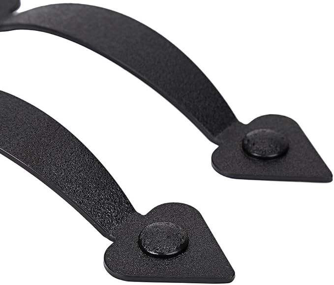 Magnetic Decorative Garage Door Curb Appeal Faux Hinges Handles Hardware Kit Color Black