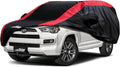 Toyota 4Runner Car Cover Waterproof All Weather with Red Strip Design, Custom Fit for Toyota 4Runner 2003–2025, 4Runner Accessory with Door Zipper & Windproof Straps