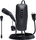 Level 1/2 EV Charger for Tesla 16Amp, Electric Vehicle Portable Charger with 20FT Cable, 3.5KW Home EV Charging Station for J1772 Electric Cars,110V-240V, NEMA 6-20 & NEMA 5-15 Plug