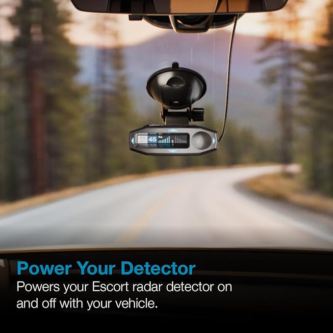 Escort Radar Detector Directwire Cord for MAX 360, MAX 360c, IX, IXc, 9500 IX, MAX II, MAX 3, MAX 4, MAX 360c MKII, MAX 360 MKII, MAXcam 360c, Redline 360c, Redline EX, X80 and Select Passport Models