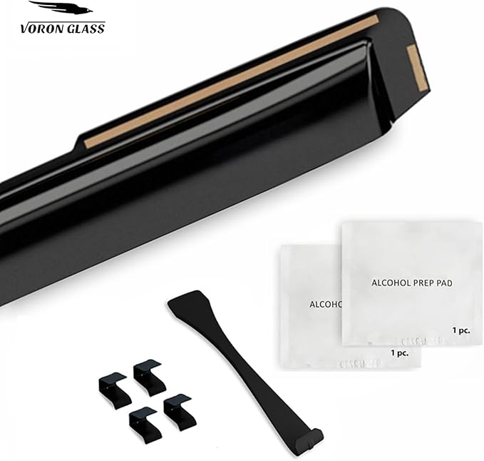 Voron Glass in-Channel Extra Durable Rain Guards for Toyota Sequoia 2023-2025, Window Deflectors, Vent Window Visors, 4 Pieces - 200556