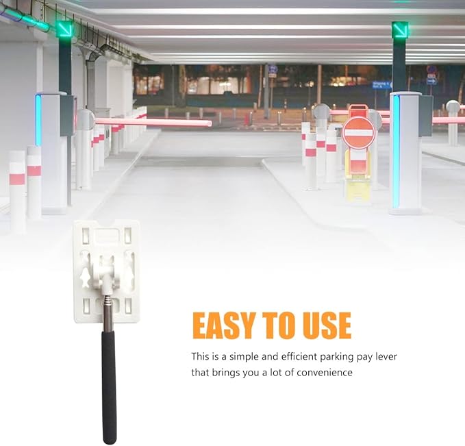 VICASKY Telescopic Rod Card Holder Reacher,Vehicle Parking Toll Swiping Stick Grabber Car Parking Contactless Payment Card Rod Tool