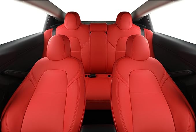 GIANT PANDA Customized Full Set Car Seat Covers for Tesla Model 3 Accessories 2017 2018 2019 2020 2021 2022 2023