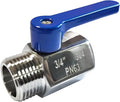 beduan Stainless Steel 3/4 Shut Off Valve GHT Thread Garden Hose Heavy Duty Connector (Long Handle)