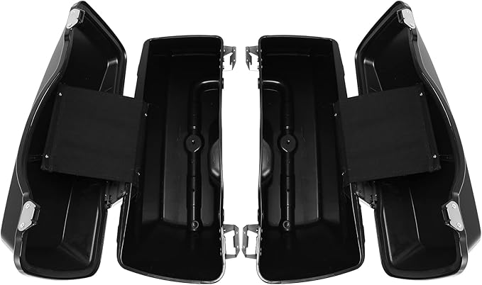 Green-L Gloss Black Hard Saddlebags Fit for Harley Touring Road King Street Glide Electra Glide Ultra 1994-2013