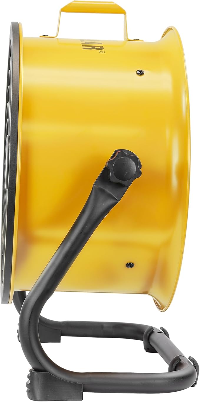 CATERPILLAR (HVD-14AC) High Velocity 14" Drum Air Circulator Fan with Heavy Duty Industrial Grade 360-degree Adjustable Drum Head, and 2300 CFM Dual Ball Bearing 4-speed Motor, Yellow