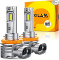 OXILAM H11 LED Bulbs, 30000 Lumens 800% Ultra-Bright, 6500K Pure White H8 H9 Fog Light, Easy Plug-N-Play Installation, IP68 Waterproof, Pack of 2