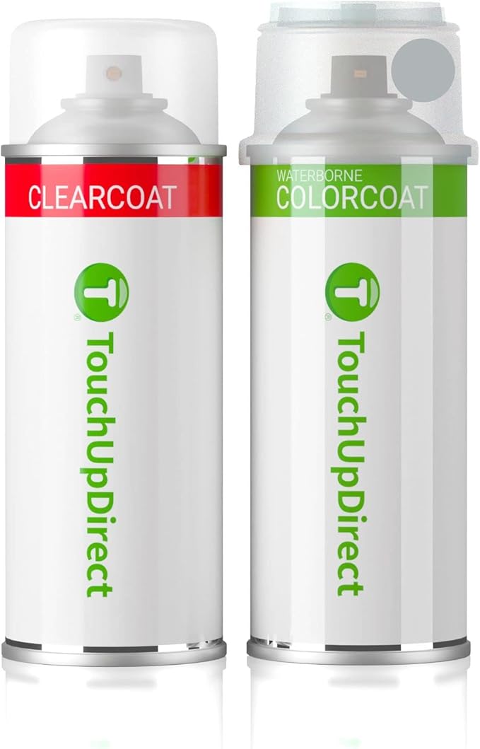 TouchUpDirect 1J9 Celestial Silver Metallic Compatible with Toyota Exact Match Touch Up Paint Aerosol - Essential Kit