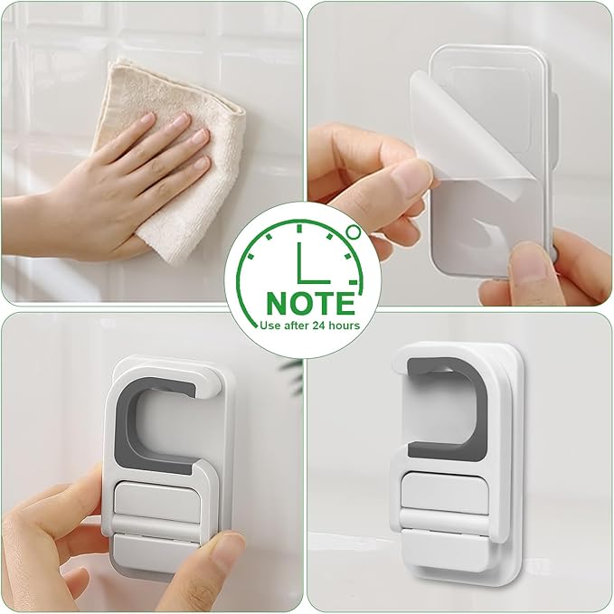 3pack Broom and Mop Holder Wall Mount No Drill Mop and Broom Gripper Mop Handle Hanger Household Cleaning Organizer, Holds up to 6 lb