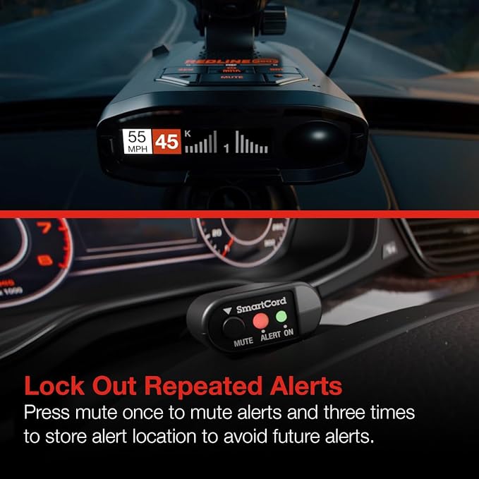 Escort Cobra Official Direct Wire SmartCord, Charges Through Vehicle’s Electrical System, Works with All Current Generation Escort and Cobra Windshield Mounted Detectors, Red LED Alert Indicator
