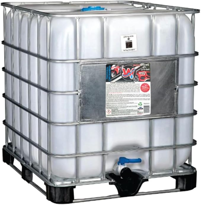 Touchless Car Wash Shampoo by Wash Chems (275 Gallon Drum, 1000 L) – Commercial Grade Auto Cleaner – Automated Car Wash Equipment Compatible - Great for Cars, Trucks, Motorcycles, Mopeds, ATVs