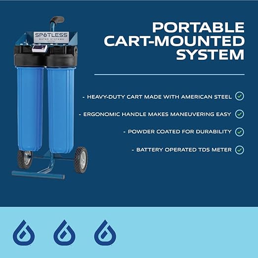 CR Spotless Water Systems - DIC-20 Simplest RV & Car Wash System, Rinse Works for All Vehicles, Motorcycles, Bikes, Boats, Planes, Yachts, Deionized Towel Drying Eliminated, 1 Pack