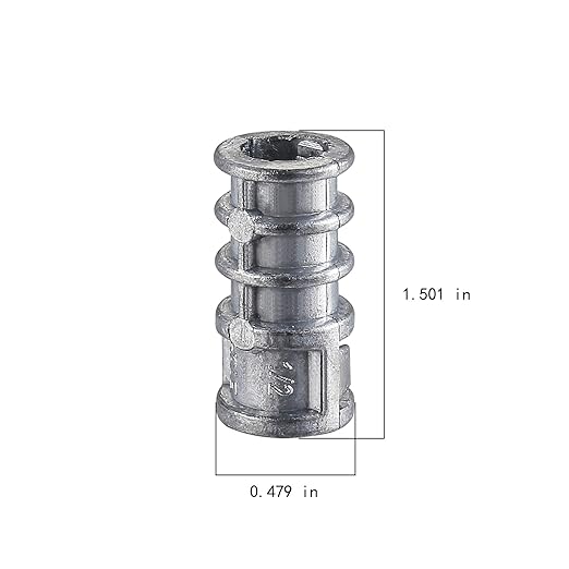 Wensilon(100pcs) 1/4 * 1-1/2 Lag Shield Anchor Long Zinc Alloy Bolts Concrete Anchors, Zinc Alloy Masonry Anchors Hole