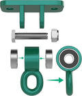 BETOOLL Swing Hangers with Bearing, Heavy Duty Porch Swing Hanging Kit for Outdoor Playground Tree Ceiling Mount Hardware Brackets with Snap Hooks for Yoga Hammock Sandbag Accessories 2PCS Green