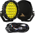 BIGLION.X 7Inch Round LED Amber Driving Offroad Lights 2PCS 210W 32000LM Amber Off road Lights LED Off Road Light Round Waterproof IP68 IP69K 12V 24V for Pickup Trucks SUV ATV UTV 4x4