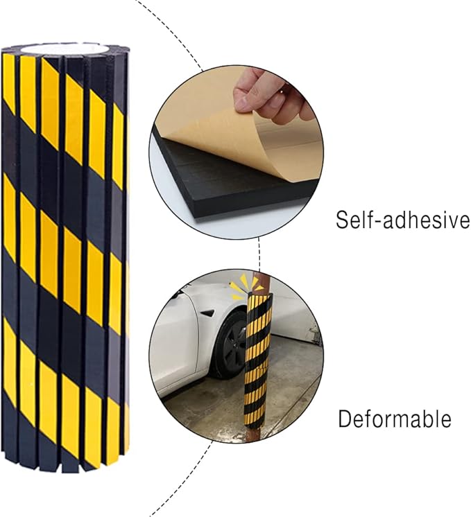 GUEQUITLEX Garage Wall Protector Foam Wall Corner Guard for Parking Garages - Wall Edge Protector Protect Your Car - Garage Wall - Wall Corner Edge and Bumpers Corner Guards